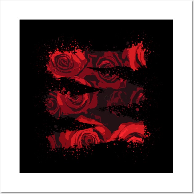 Lines of Roses Wall Art by Scailaret